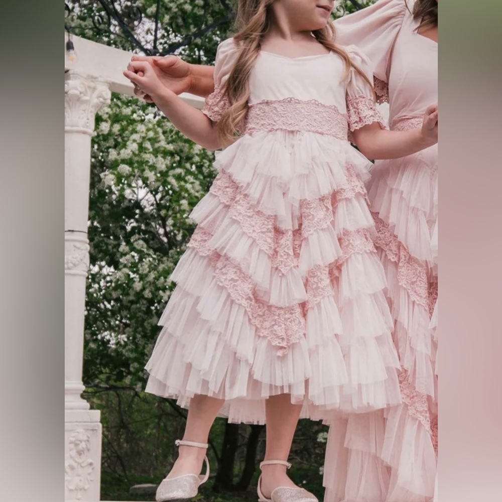 Jessa Kae Thumbelina Pink Dress girls size 9